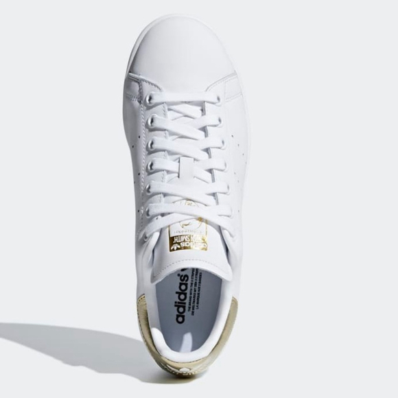 ADIDAS Stan Smith White and Gold - Picture 3 of 11